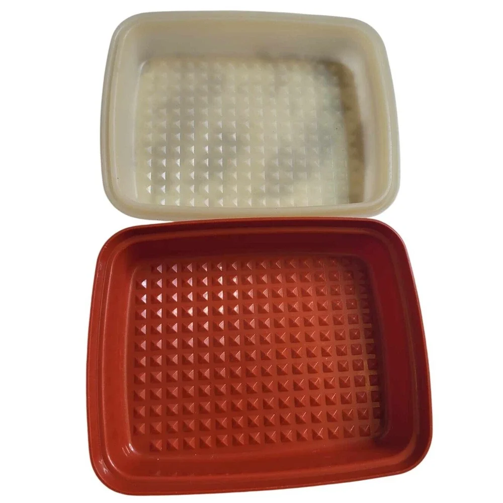 Vintage Tupperware Meat‎ Marinade Container Season N Serve Paprika Red #1294